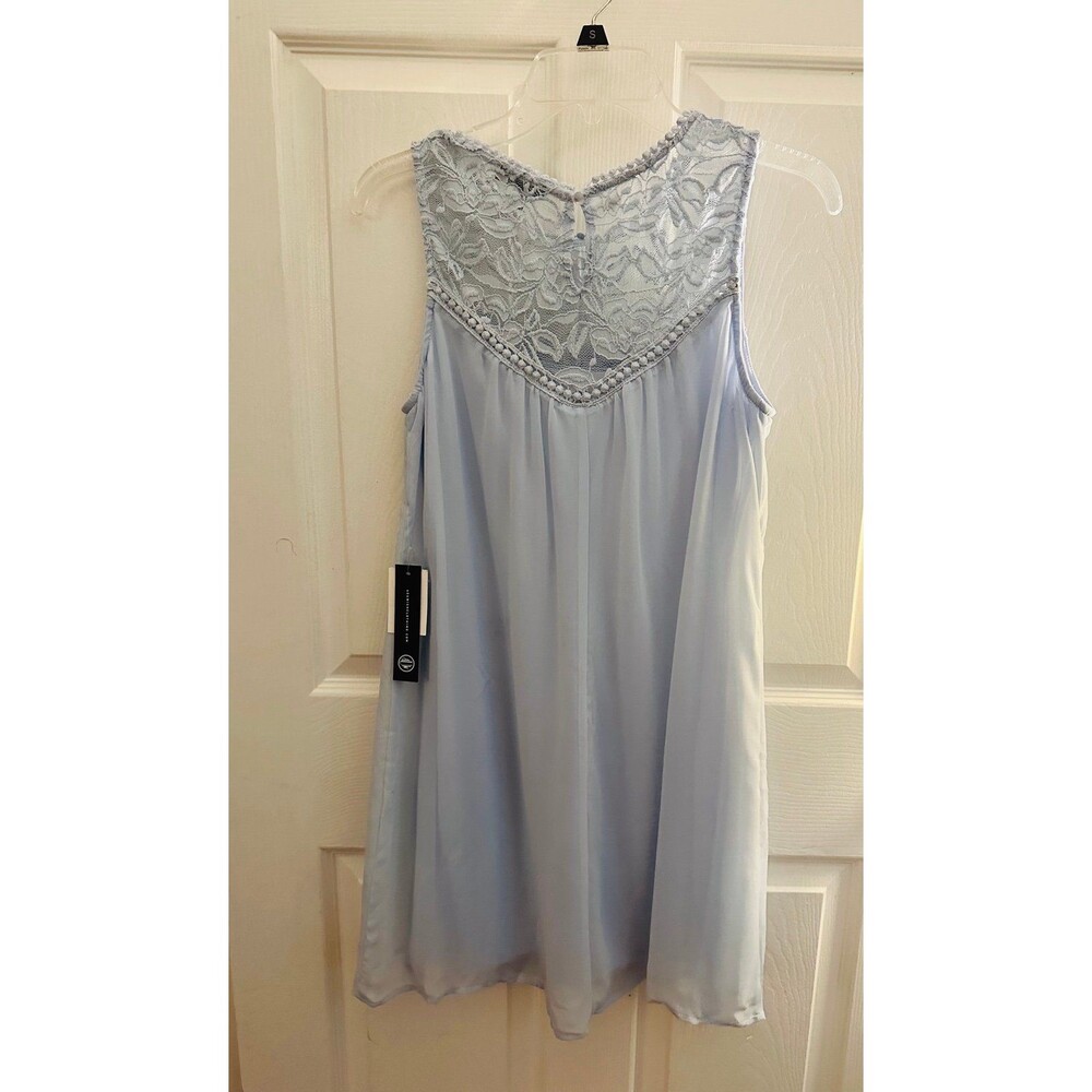 As You Wish Baby Blue Dress Juniors Size Medium NWT